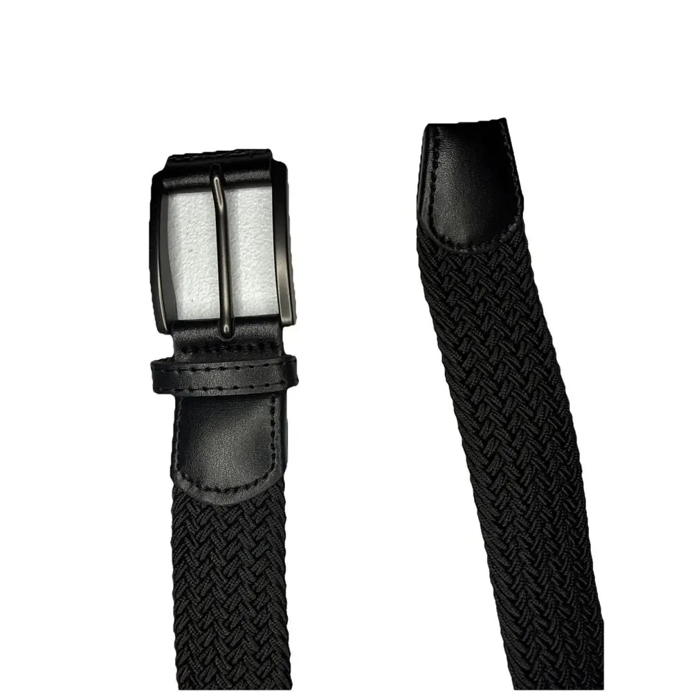 Men's Stretch Belt Braided Belt No Holes Adjustable